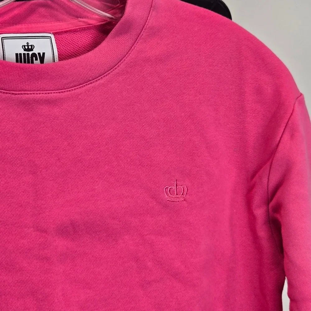 NWT Juicy Couture Preppy Pink Tracksuit Set‎ Sweatshirt Joggers XS and S Y2K